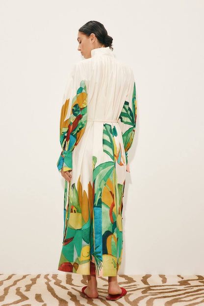 ALM Mokshini Cotton Shirtdress Midi Dress