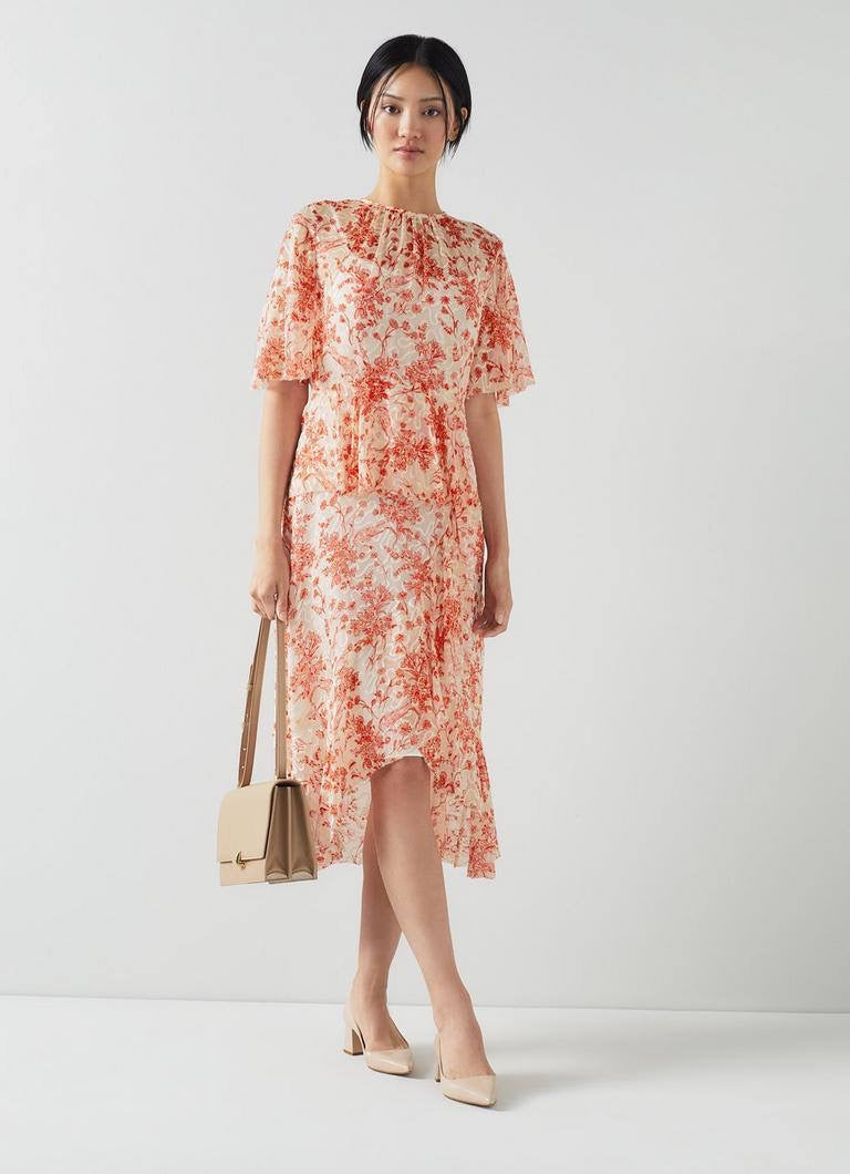 LKB Thea Silk-Viscose Midi Dress