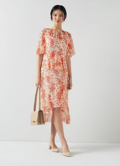 LKB Thea Silk-Viscose Midi Dress