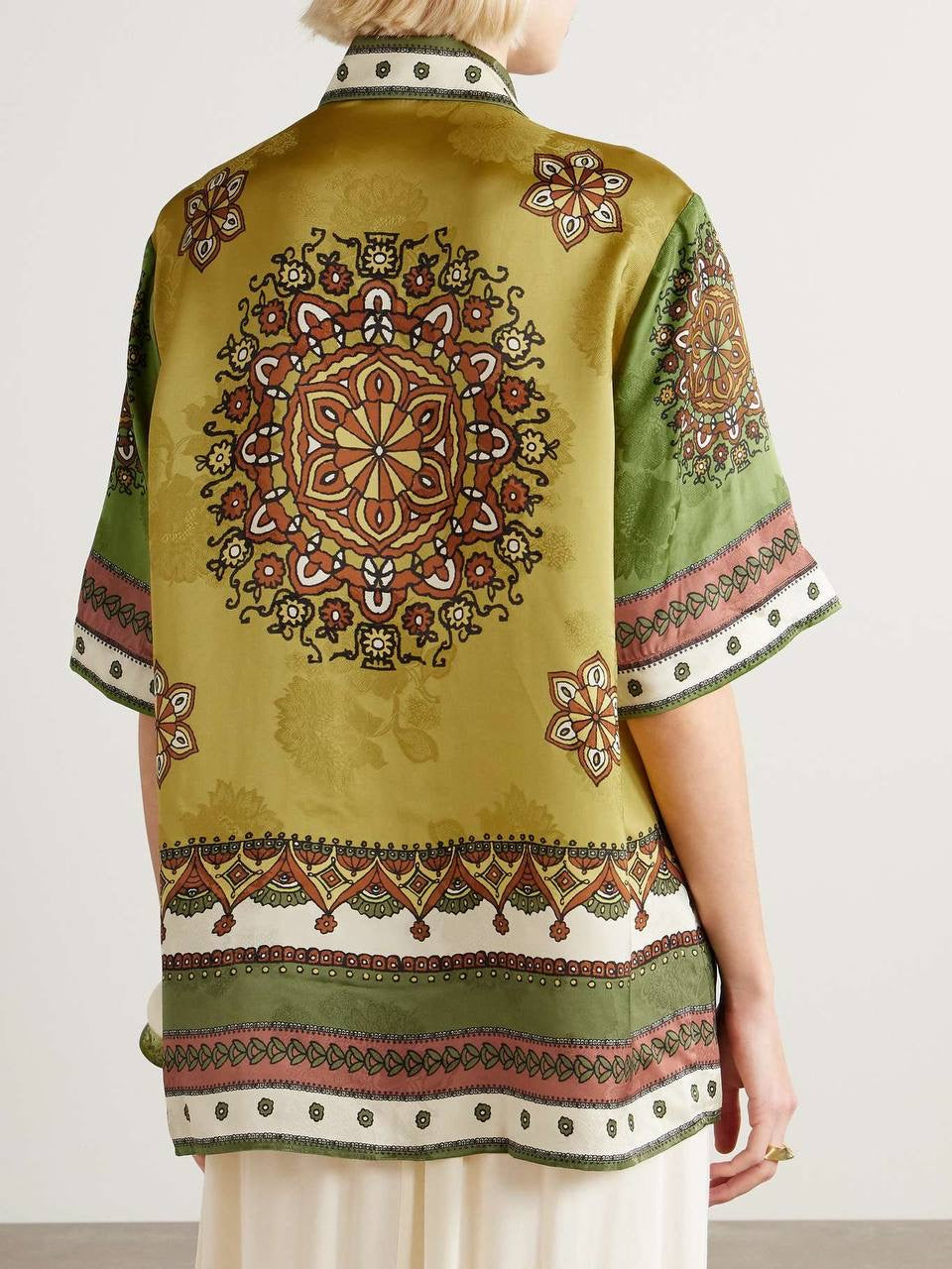 ALM Contina Printed Shirt | Pants | Jacquard Viscose Set