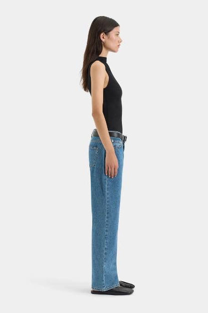 STL Jacques Mesh Sleeveless Mock Neck Tank Top