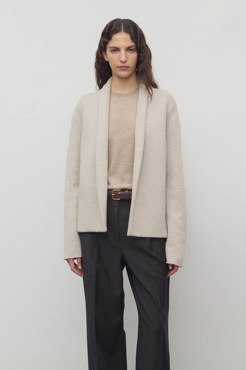 2 Colors! TR Leriko Cashmere Open Cardigan