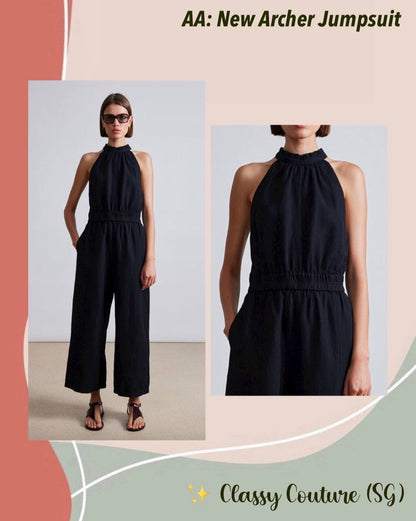AA New Archer Linen-Cotton Jumpsuit