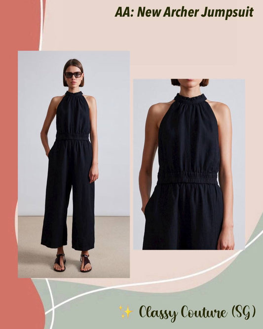 AA New Archer Linen-Cotton Jumpsuit
