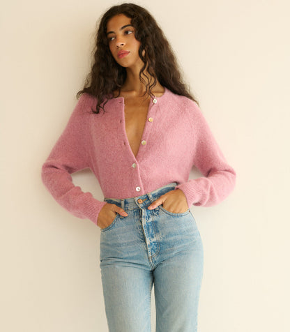 7 Colors! DN Petra Alpaca-Wool Blend Long Sleeved Cardigan