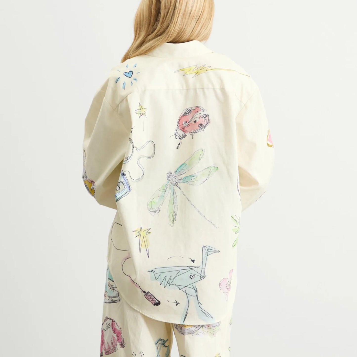 ALM Court Cotton Oversized Shirt | Wide Leg Pant | Set