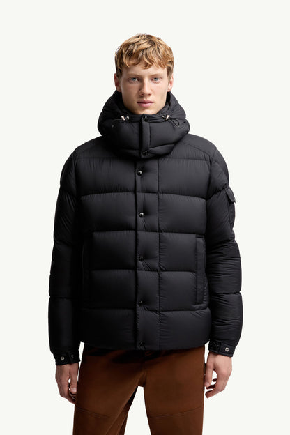 MC Men’s Maya 70 Hooded Short Down Jacket in Matte Black