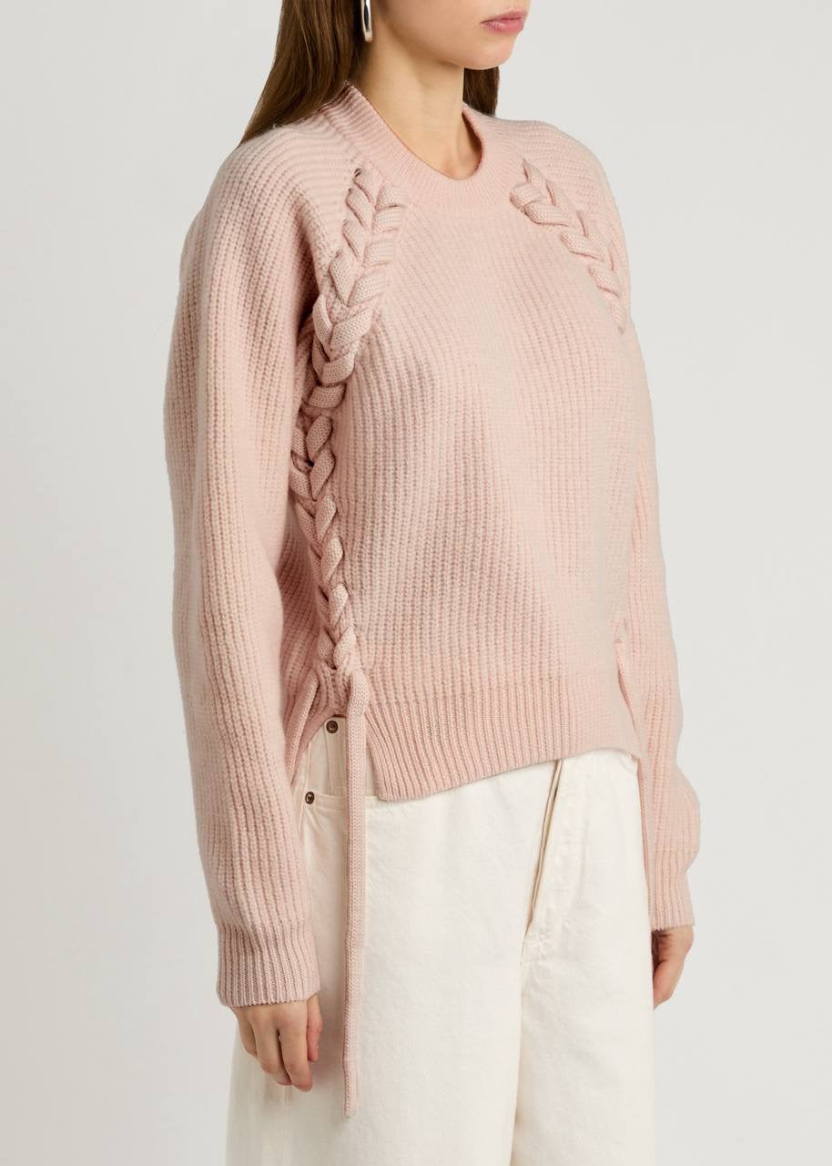 IM Noelia Whipstitch Merino Wool Sweater
