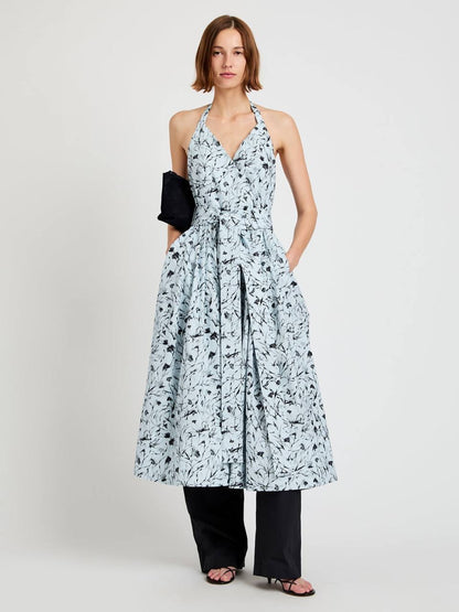 PS Ellison Halter Cotton Midi Dress