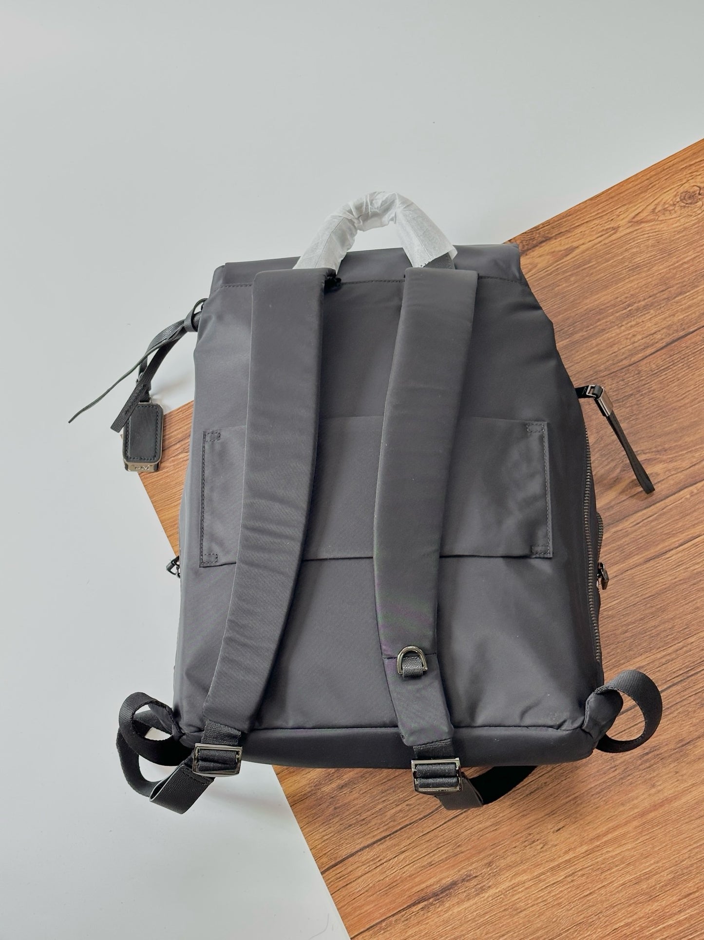 TM Ramsay Nylon Backpack Bag in Black