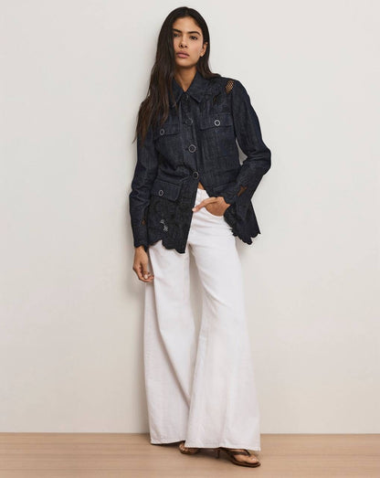 VB Mirielle Eyelet Tank Top | Kiki  Jacket | Osborne Wide-Leg Pant | Set