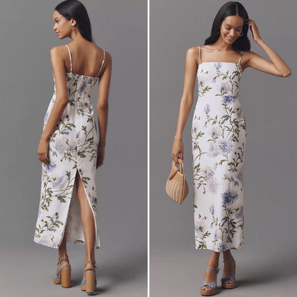 3 Colors! Ref Frankie Linen Midi Maxi Dress