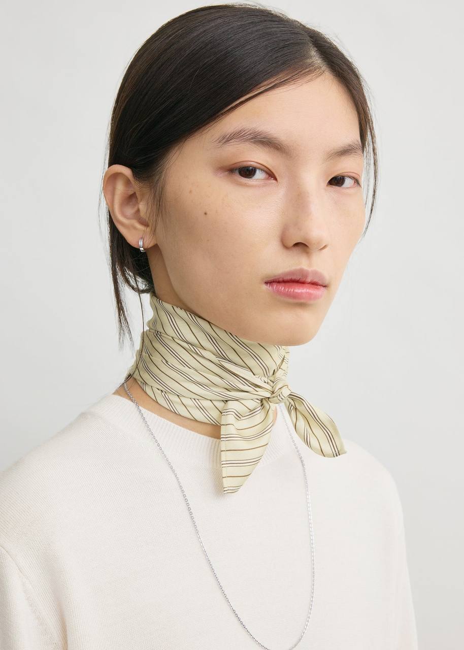 TOT: Striped Silk Scarf