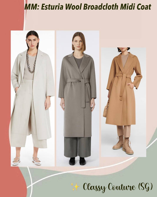 MM Esturia Wool Broadcloth Midi Coat