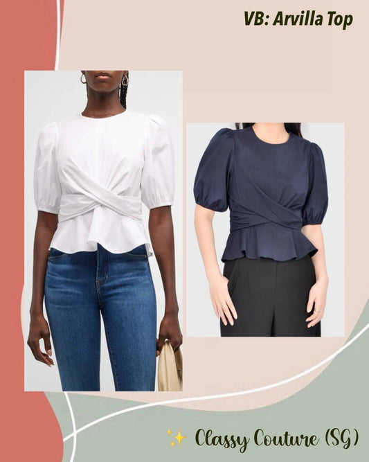VB Arvilla Crisscross Strech-Cotton Top