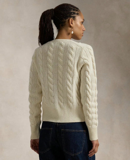 RL Cable Knit Wool Cashmere Cardigan