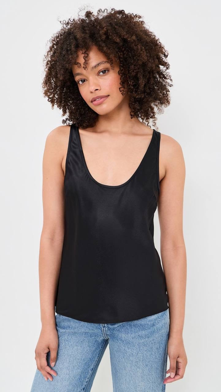 Ref Veya Silk Scoop Neck Top