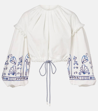 ALM Leela Printed Cotton Shirt | Midi Skirt | Set