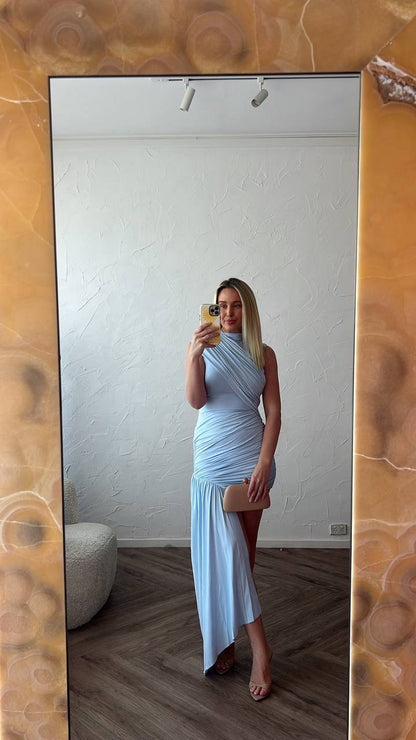 7 Colors! DLV Ravenna Draped Mini Dress