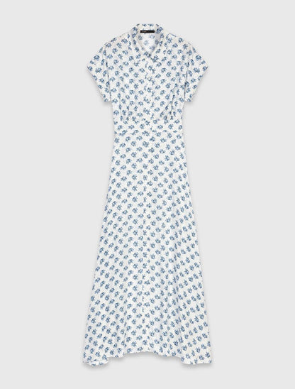 MJ Rubarsemi Jacquard Print Viscose Midi Maxi Dress