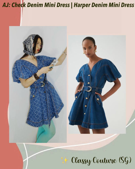 AJ Harper Denim Mini Dress