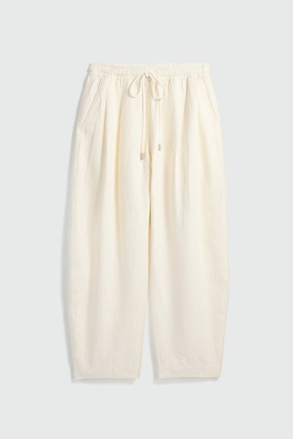 AA Everyday Pull-On Cotton-Linen Jogger Pants