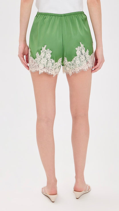 5 Colors! Ref Fern Lace Trim Satin Shorts