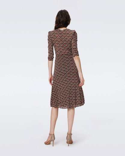 DVF Ivan Reversible Mesh Midi Dress