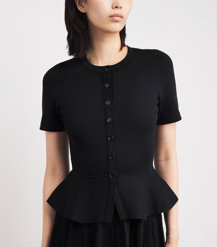 SD Knitted Peplum Viscose-blend Midi Maxi Dress