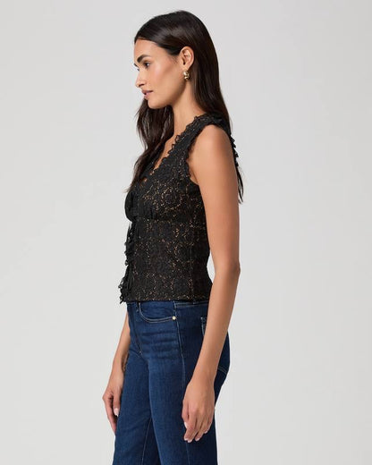 PG Anais Cotton-blend Lace Top