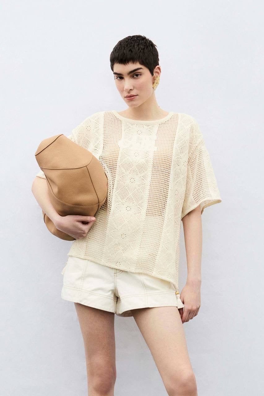 AJ Ivy Cotton Denim Shorts