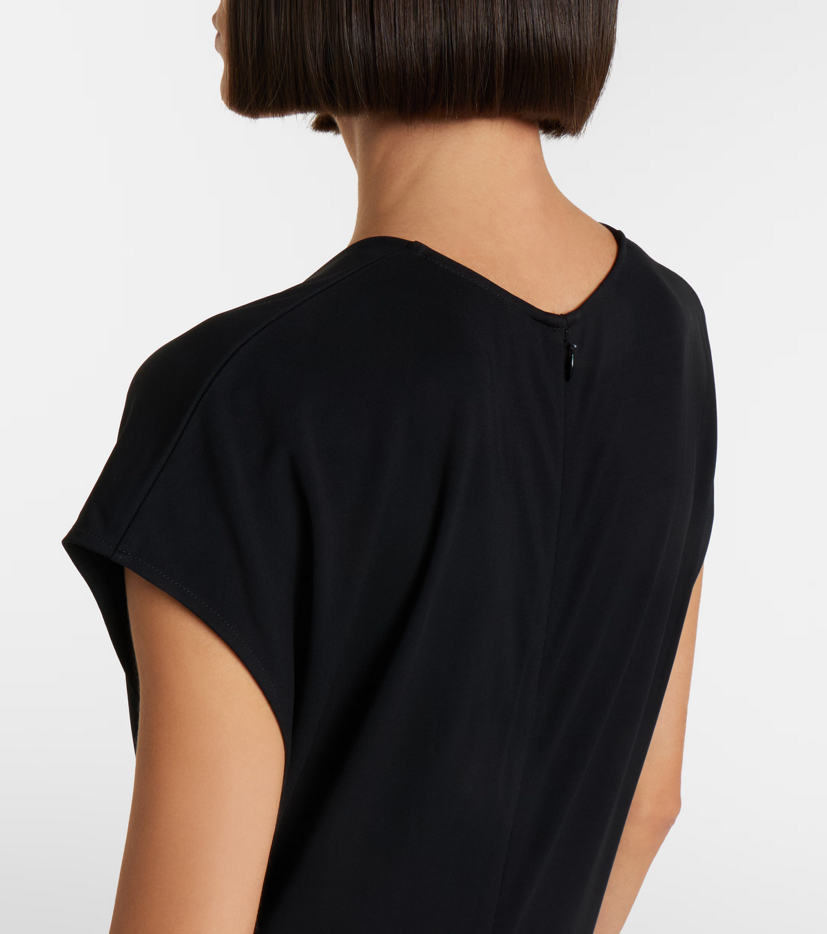 Tot V-Neck Viscose-blend Jersey Cap Sleeve Maxi Dress