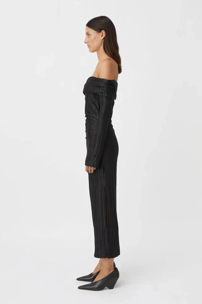 CM Shaw Off The Shoulder Midi Dress