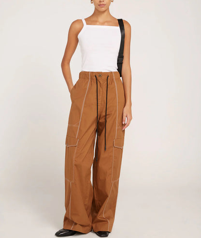 LM Maddy Relaxed Cotton Poplin Cargo Pants