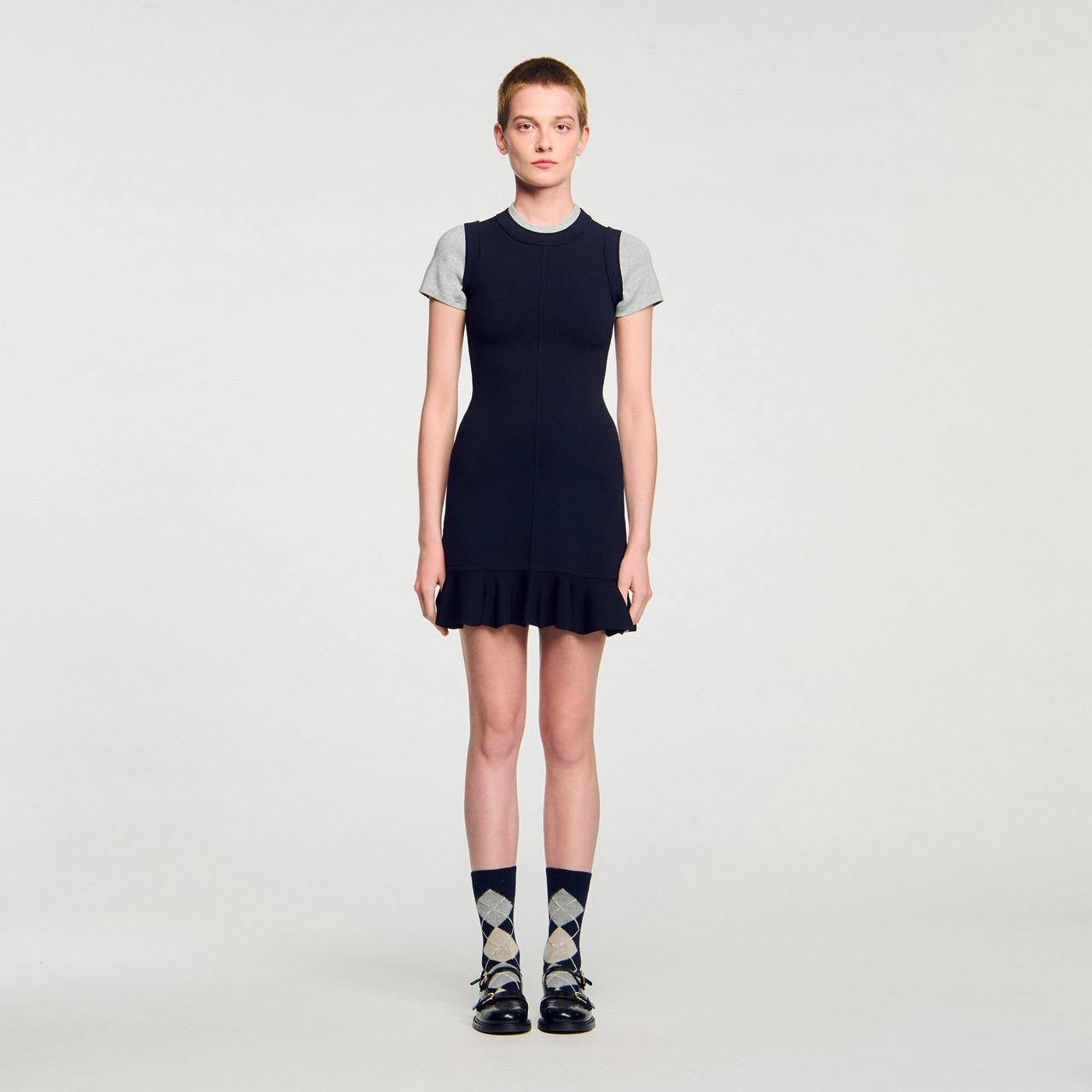 SD 2-In-1 Short Knit Dress