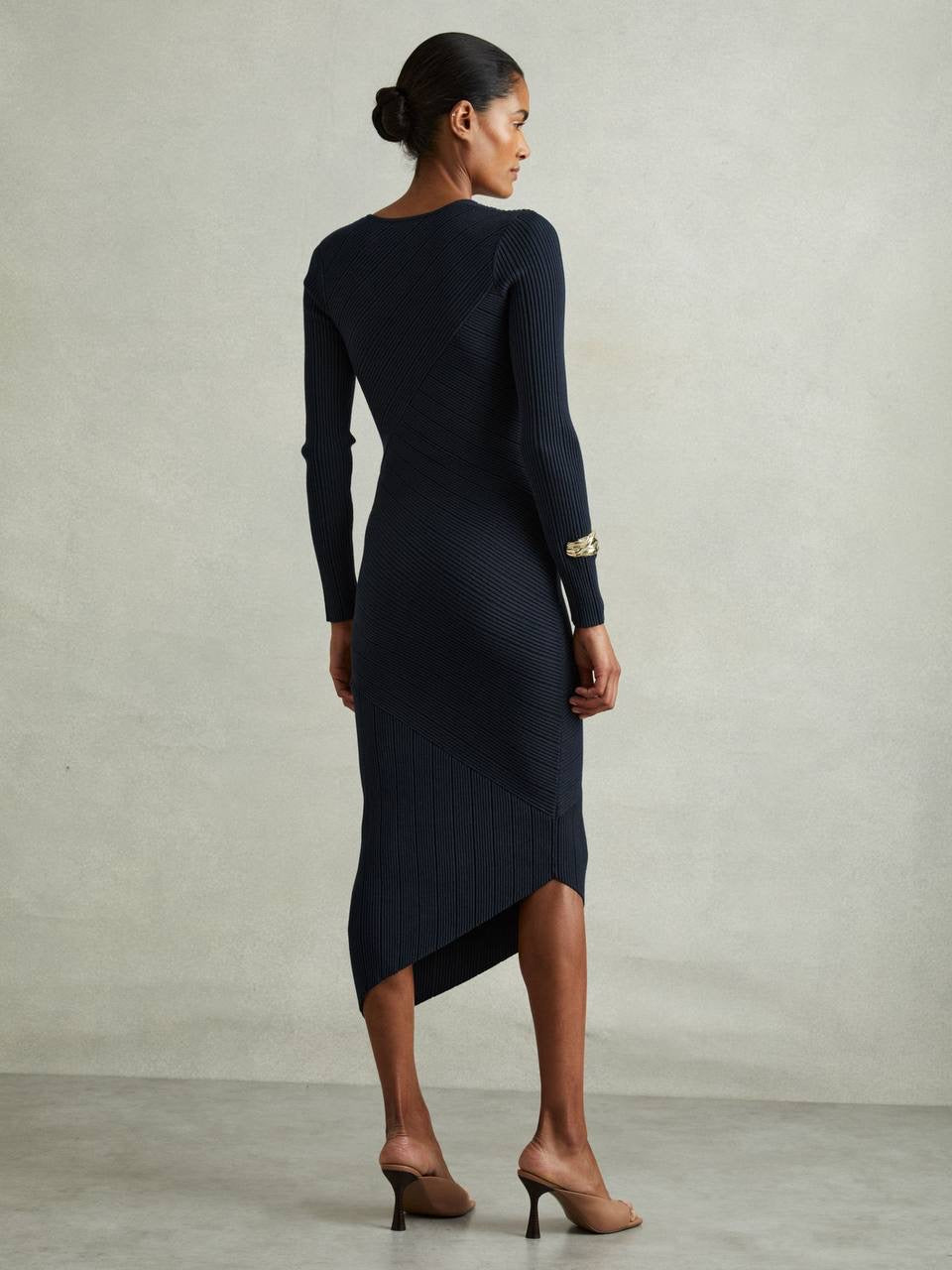RS Jem Knitted Colorblock Midi Dress