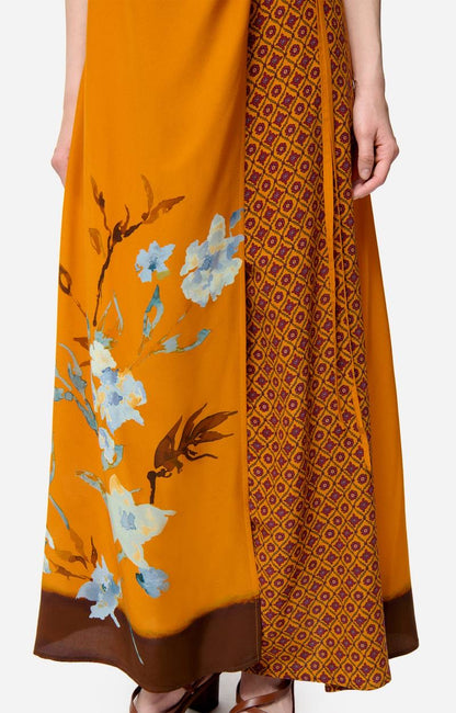 VB Floride Viscose Silk Midi Dress