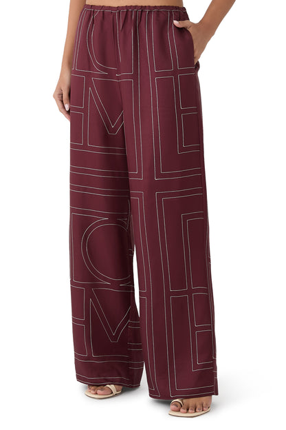 9 Colors! (PART 1/2) Tot Monogram Silk PJ Shirt Top | Shorts | Pants | Embroidered Set