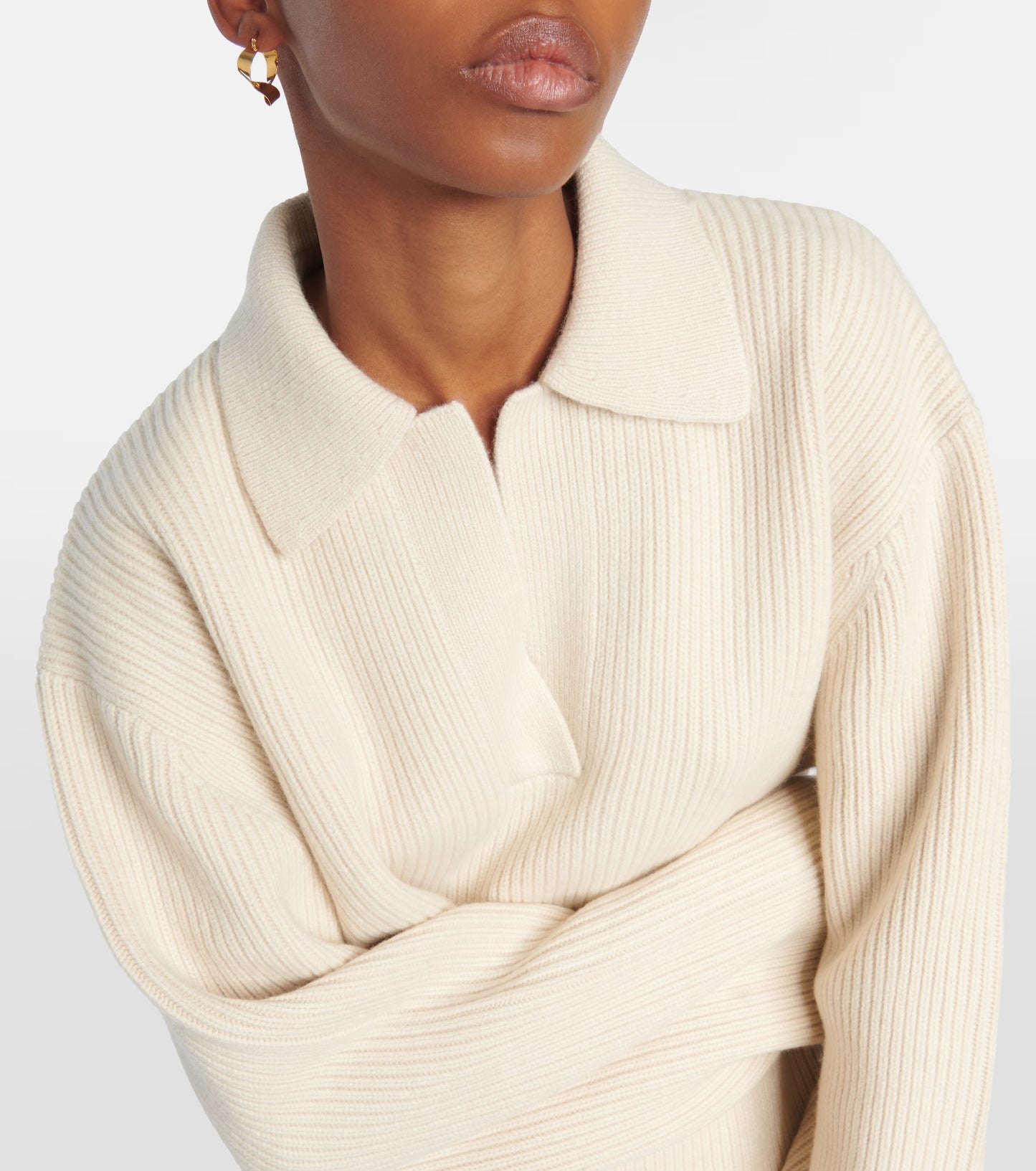 SALE! Tot Ribbed Knit Wool Polo Sweater