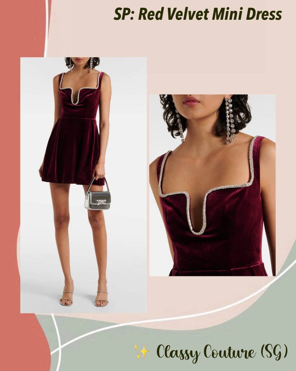 SP Red Velvet Mini Dress