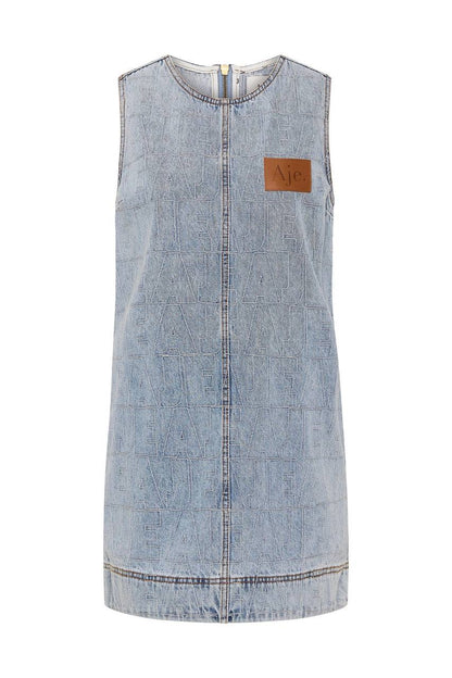AJ Kindle Denim Sleeveless Shift Mini Dress