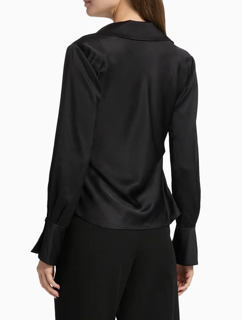 SK Symone Satin Cowl Neck Top