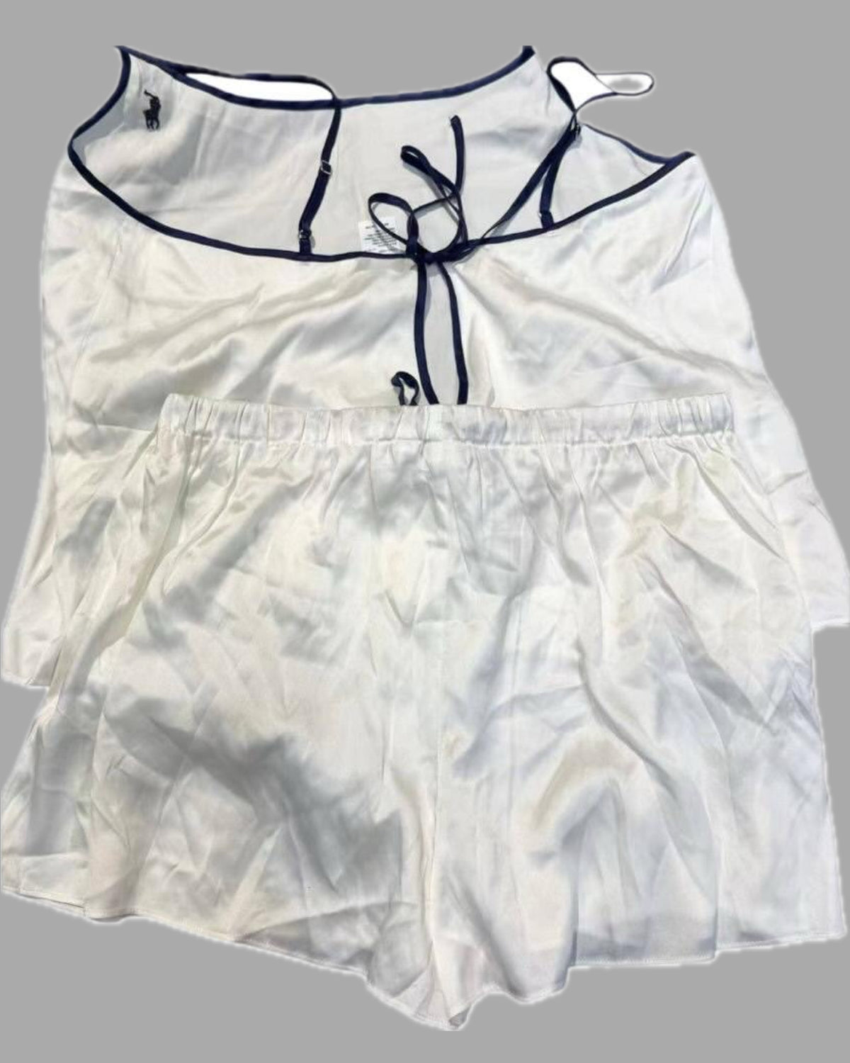 RL Silk-blend Cami & Shorts Contrast Sleep Lounge Set