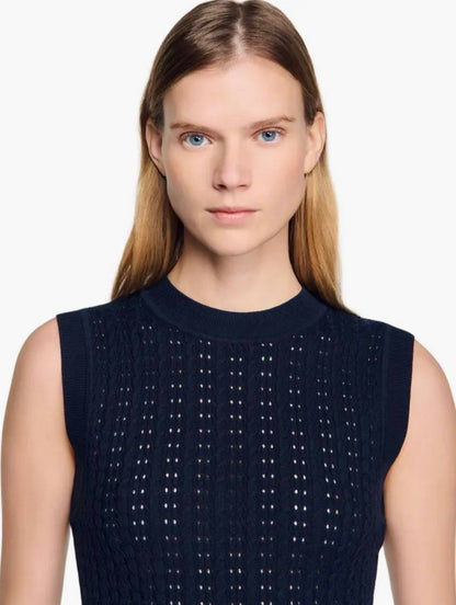 SD Flavio Cardigan | Textured Sweater Vest