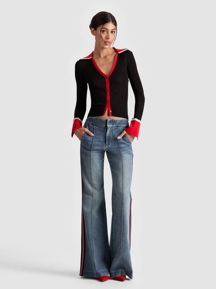 AO Nealie Colorblocked Cardigan