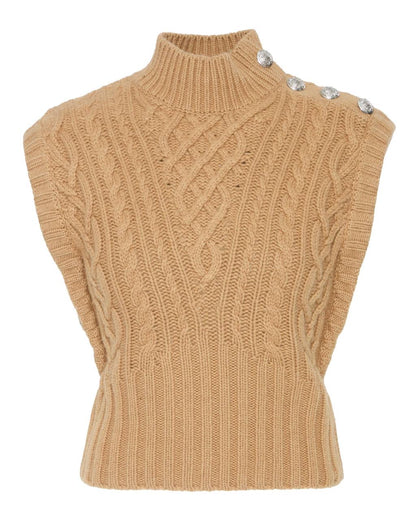 VB Holton Wool Cable Knit Vest