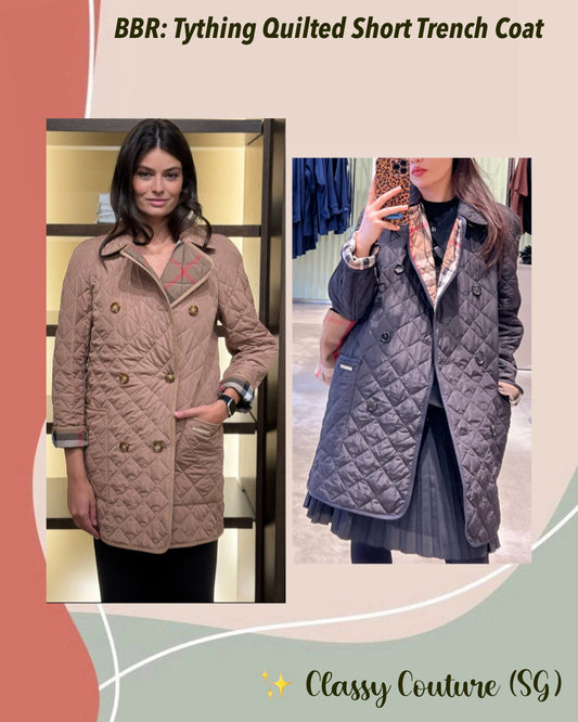 BBR Tything Quilted Short Trench Coat Jackey