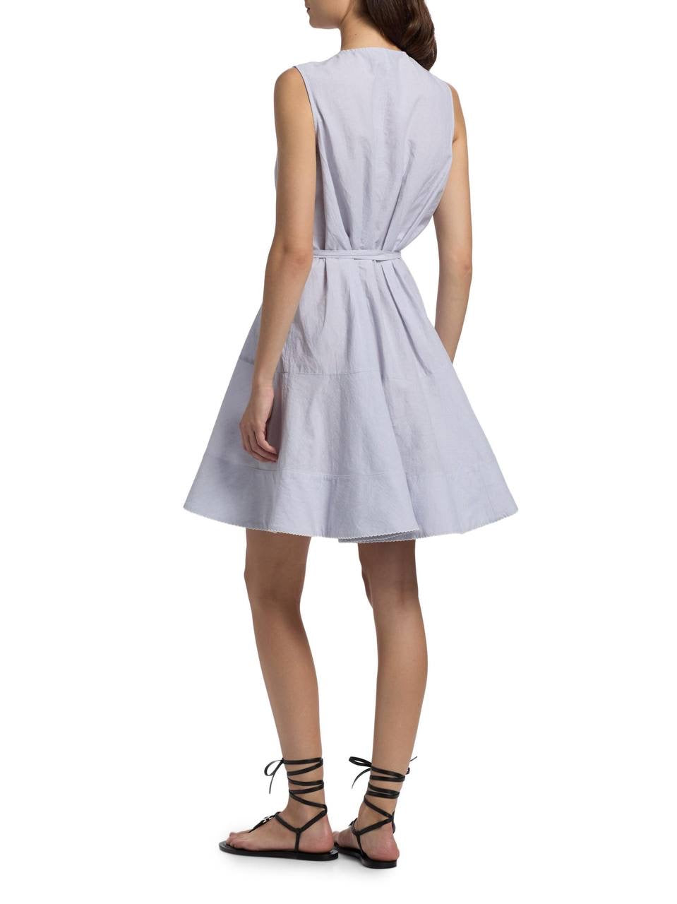 PS Kenzie Linen-Cotton Shirting Sleeveless Mini Dress