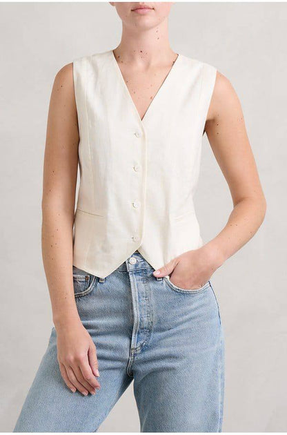 RX Norah Cotton-Linen Vest