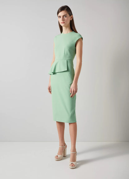 LKB Mia Viscose Midi Dress in Black | Green